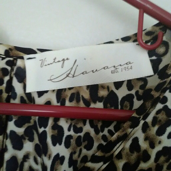 Vintage Havana leopard print crop top - Picture 2 of 6